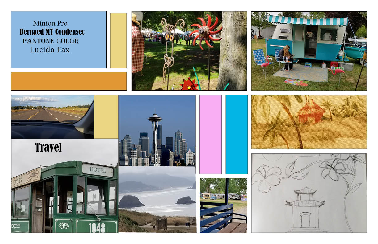 Here is my first Mood Board. included are pan-tone colors and their numeric values.