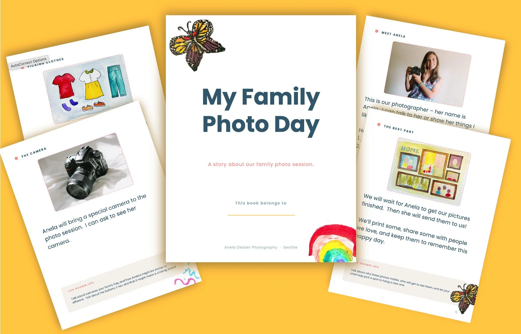 a book to read to kids about their family photo session