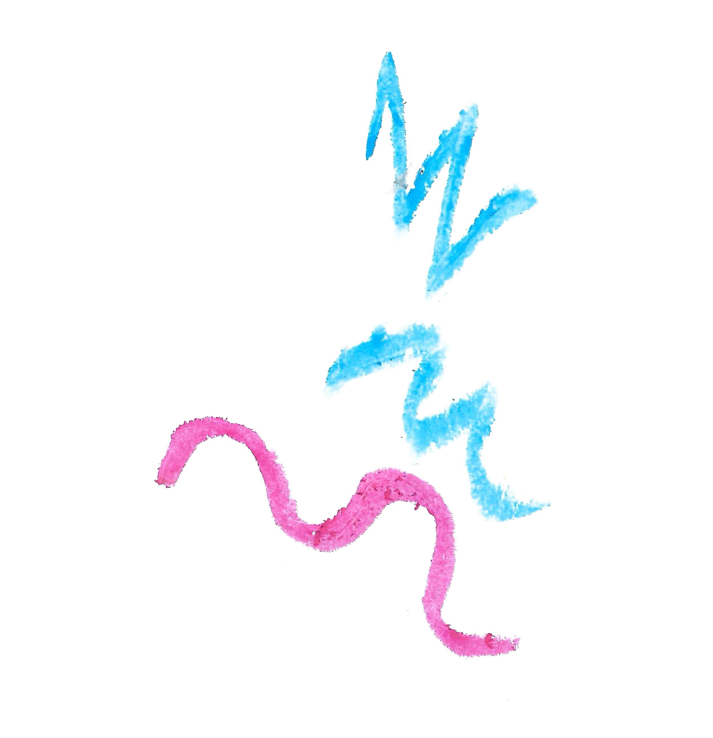 Colorful abstract lines in pink, blue, and other colors on a black background.