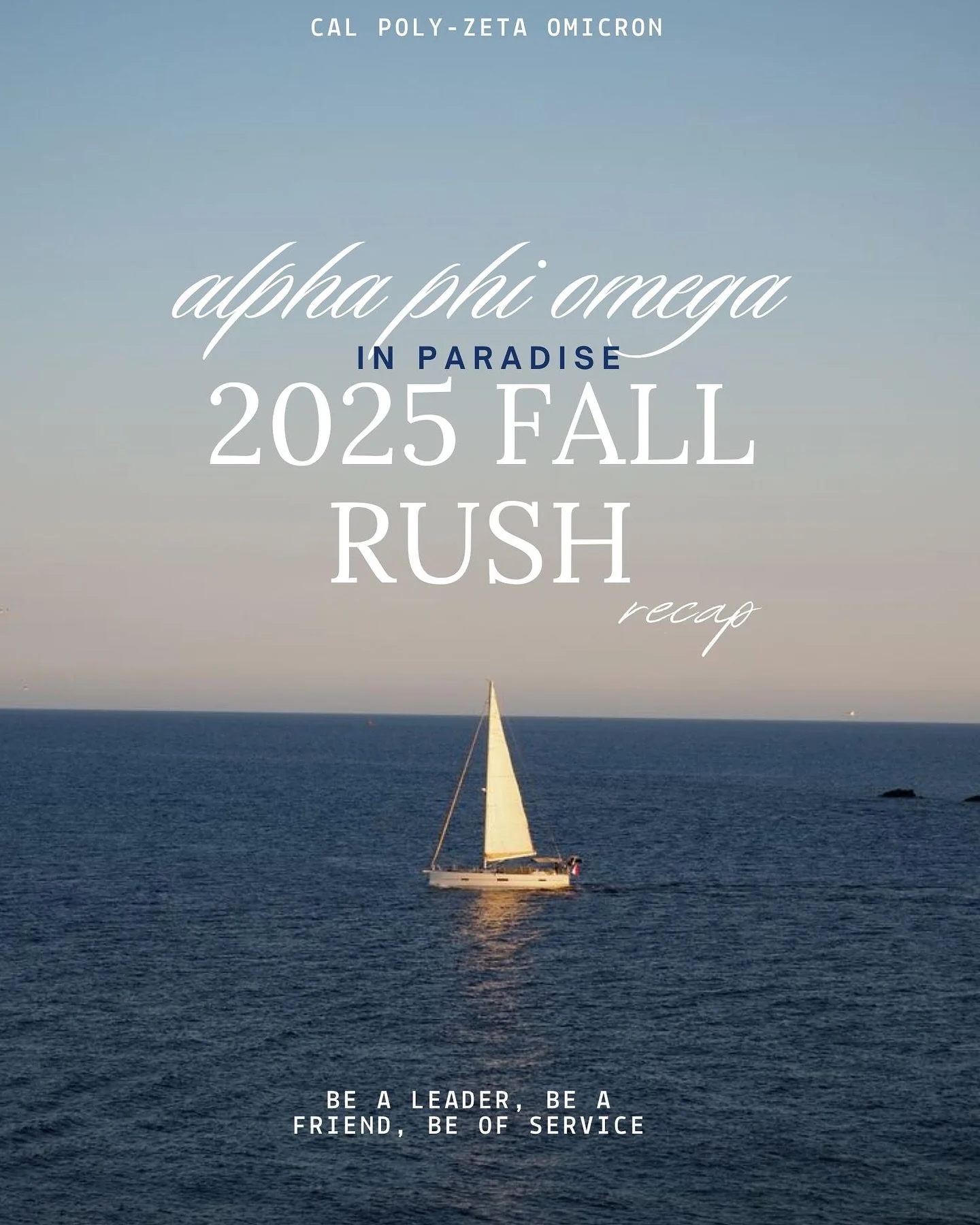 Fall Rush 2025 was an amazing time full of sunshine! This island adventure was a success filled with multiple happy islanders! Thank you to everyone who came out to rush APO! We are excited to have you! Let&rsquo;s Be a Leader, Be a Friend, and Be of