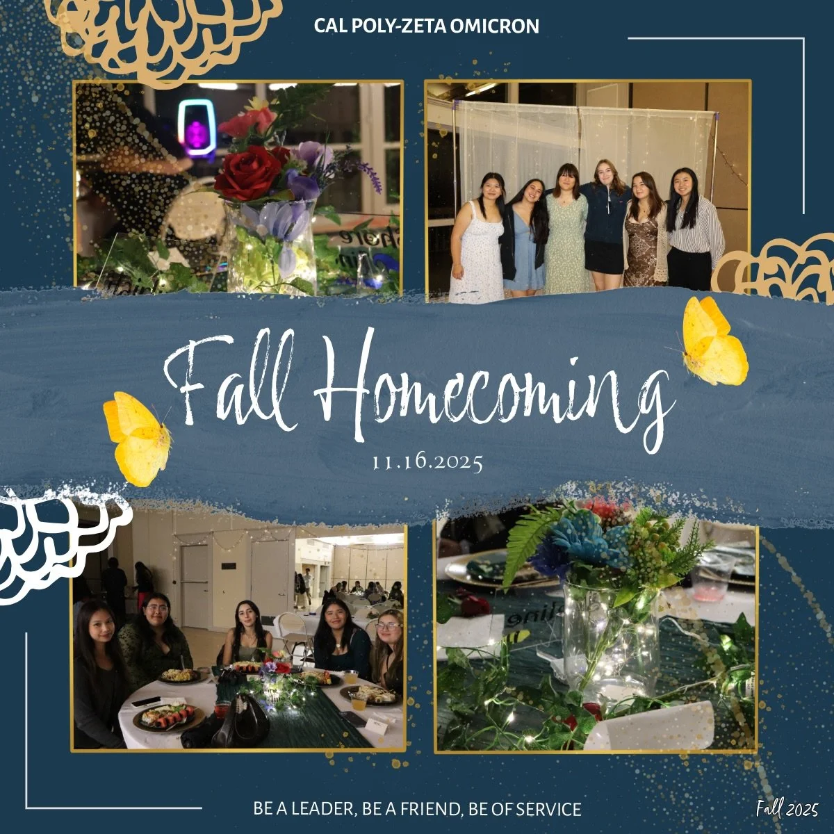 ✨Fall Homecoming!✨

A night wrapped in magic, laughter, and brotherhood. Homecoming at the Pavilion on the Lake was nothing short of enchanting &mdash; here&rsquo;s to more nights like this with our brothers.

#calpolyapo #apo #alphaphiomega