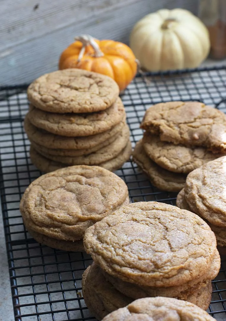Chewy Pumpkin Spice Snickerdoodle Cookie Recipe