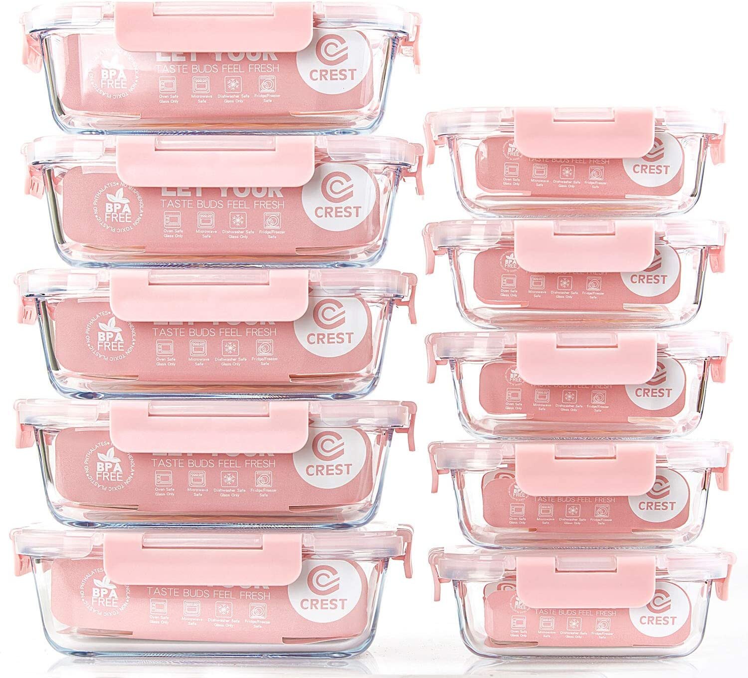  Glass Meal Prep Containers