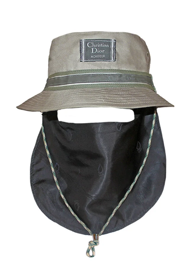 90's Christian Dior Monsieur Bucket Hat W/ Mask