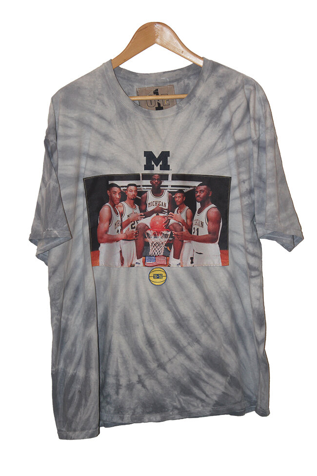 U of M Fab Five Tye Dye Tee Size: XL