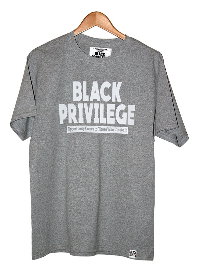 Black Privilege Tee (gray)