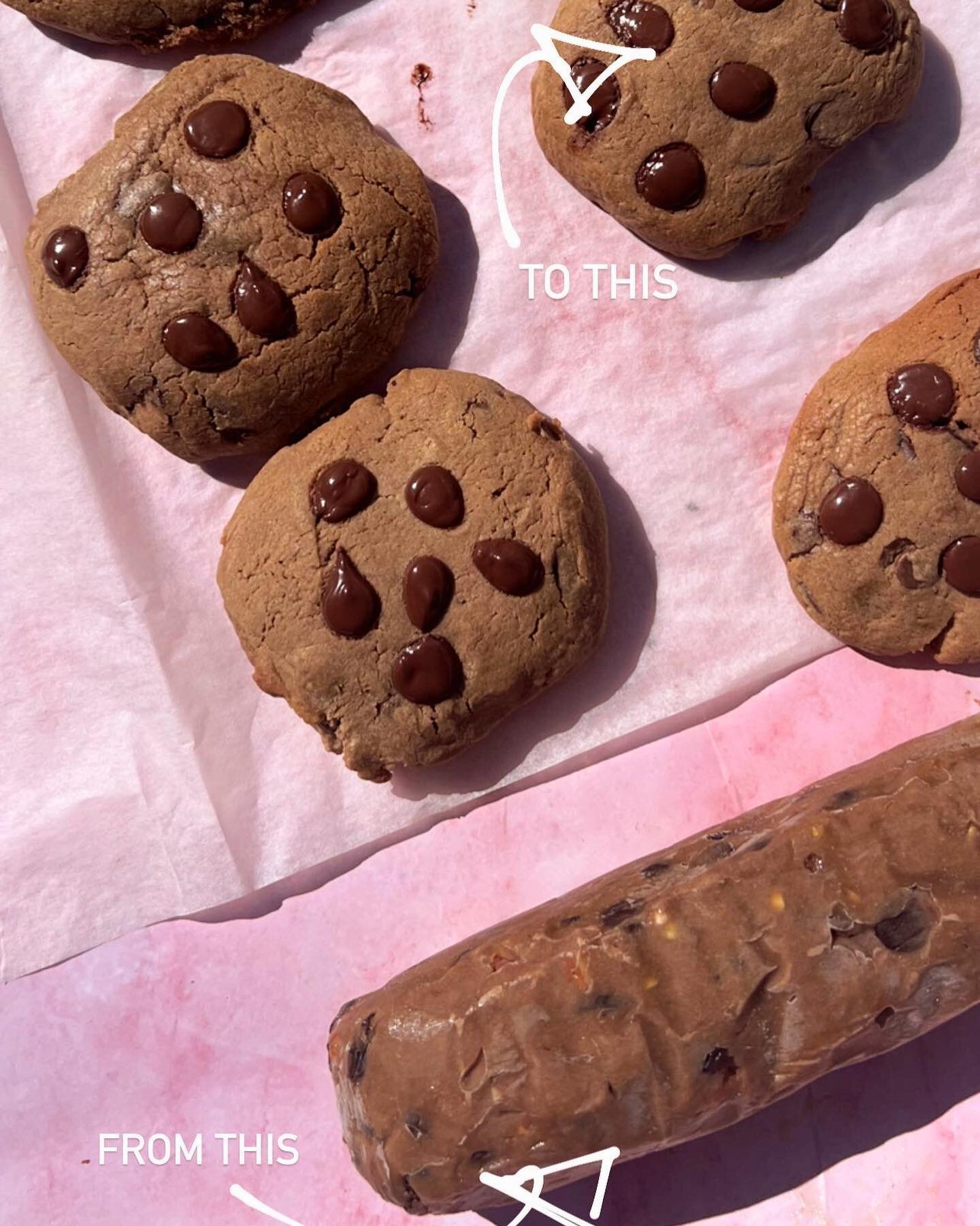 slice, roll and bake&hellip; the healthier and maybe only GF cookie dough you&rsquo;ll find 🍪🍪🍪