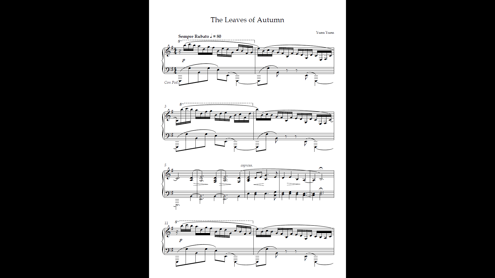 The Leaves of Autumn