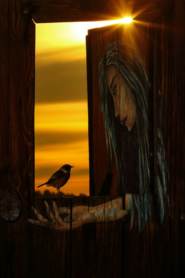 'Dawn at the Door of the Farmhouse' by Julian Fernandez Quilez