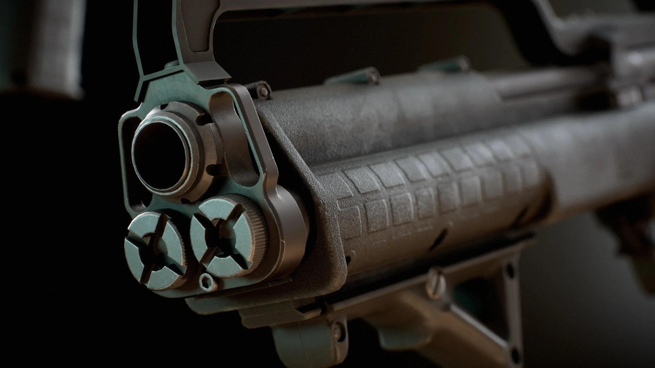 Kel-Tec KSG shotgun game-ready 3D model