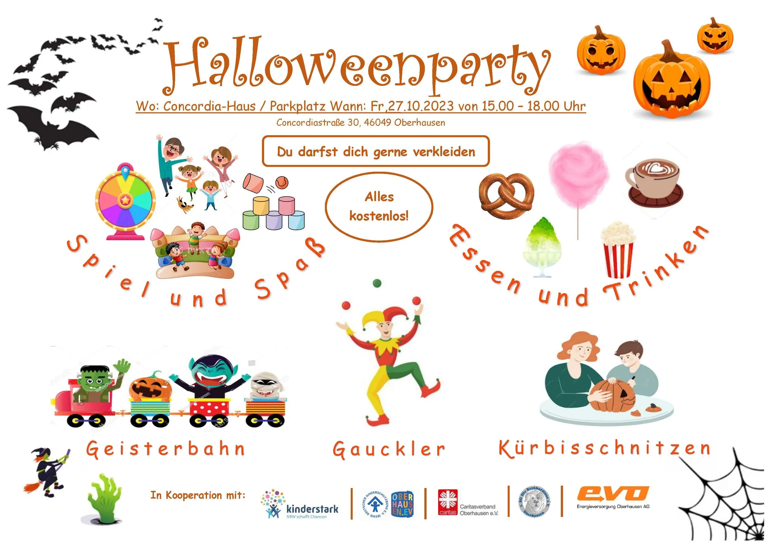 Herbst-Kinderfest zu Halloween