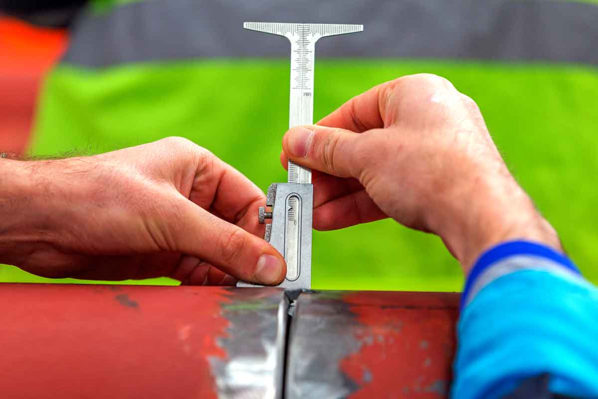 Measuring the hilo of a pipe