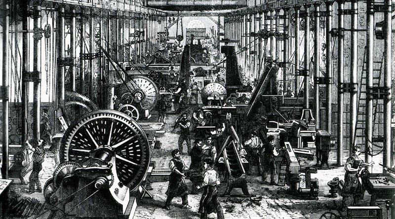 factory machines in the industrial revolution