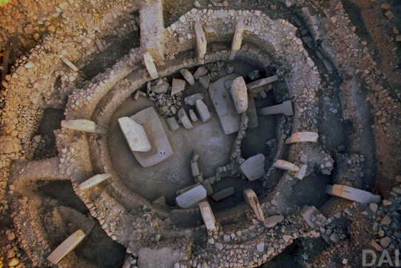 Gobekli Tepi in Turkey , site of over ten circular structures , thought to have been built by hunter gatherers perhaps for ceremonial use, over 7000 years before Stonehenge. Some of the oldest known circular structures.