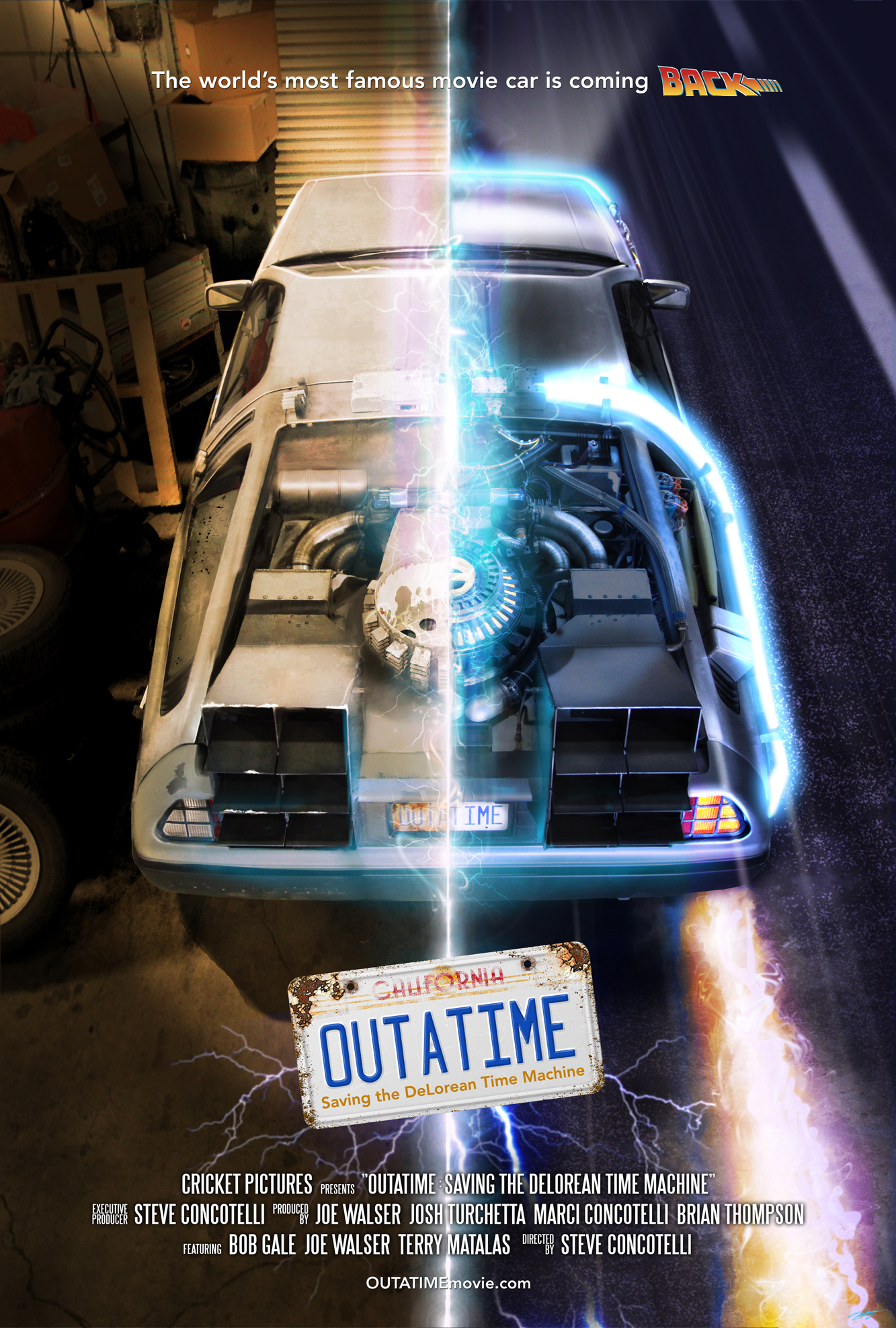 Back to the Future  The Very First DeLorean Time Travel Scene 