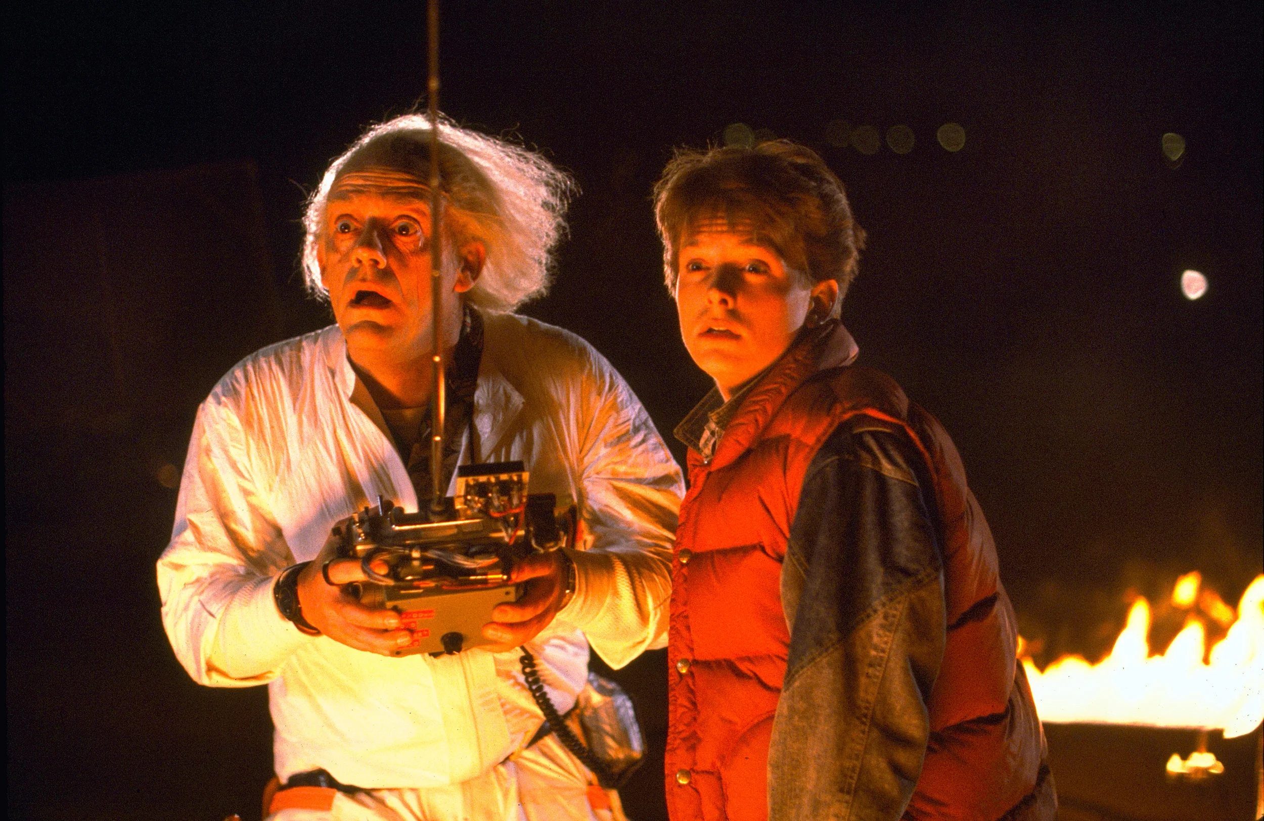 Christopher Lloyd and Michael J. Fox