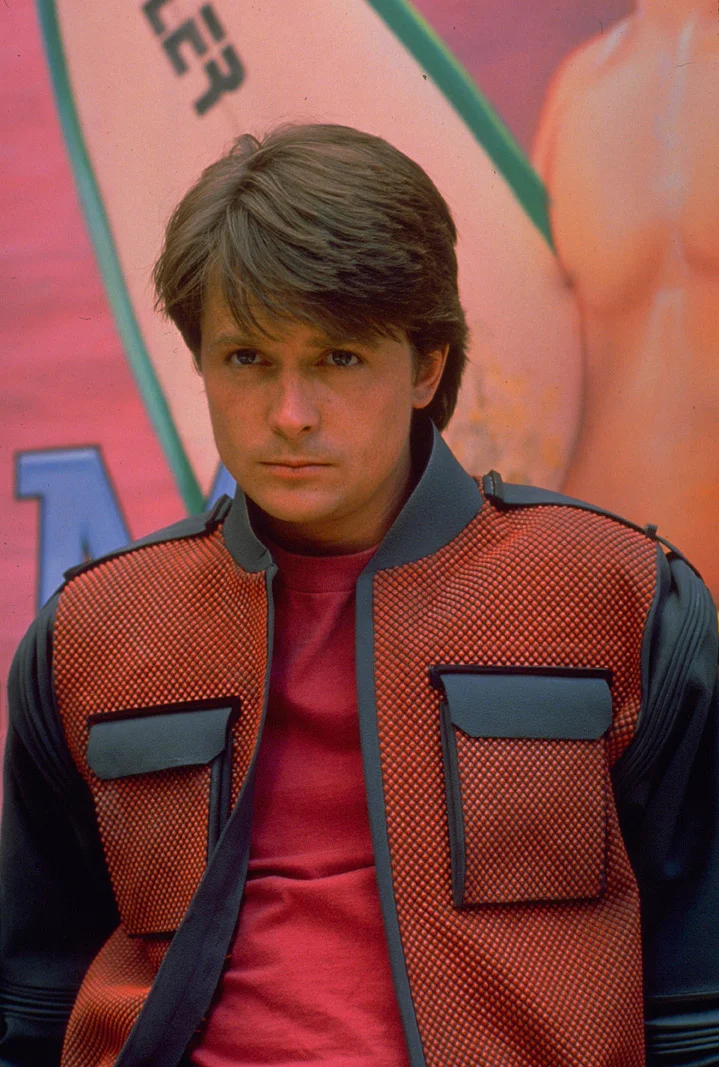 MICHAEL J. FOX as Marty McFly, in 2015.