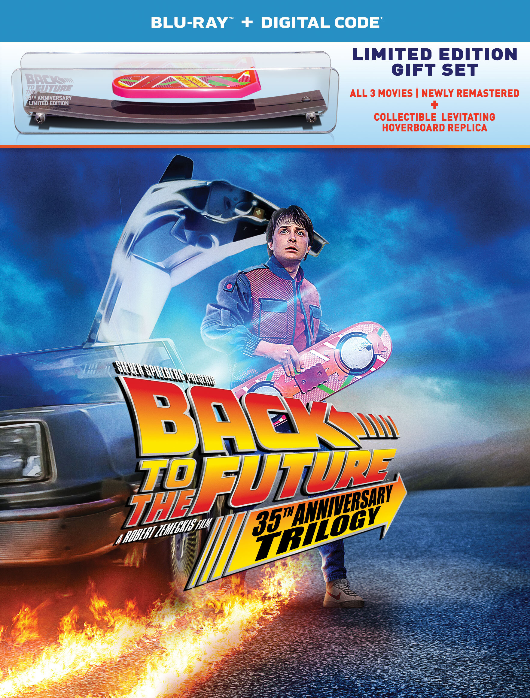 Back to the Future: 35th Anniversary Trilogy Limited Edition Gift Set (Blu-ray + Digital + Hoverboard) – Target Exclusive