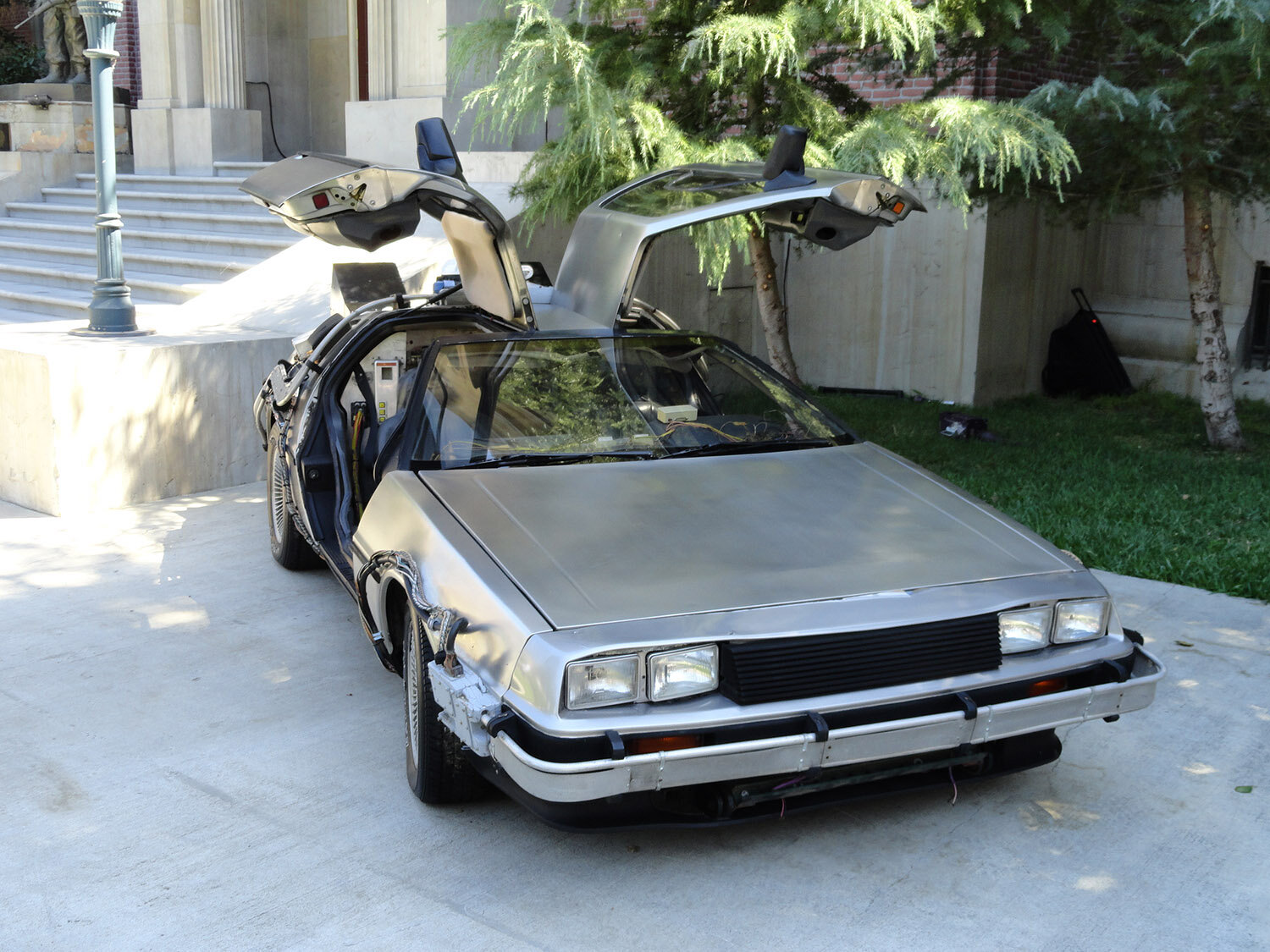  The "A" DeLorean Time Machine on display at Universal Studios for the Nike Mag press premiere September 8, 2011 (photo by Stephen Clark, ©2011, To Be Continued, LLC) 
