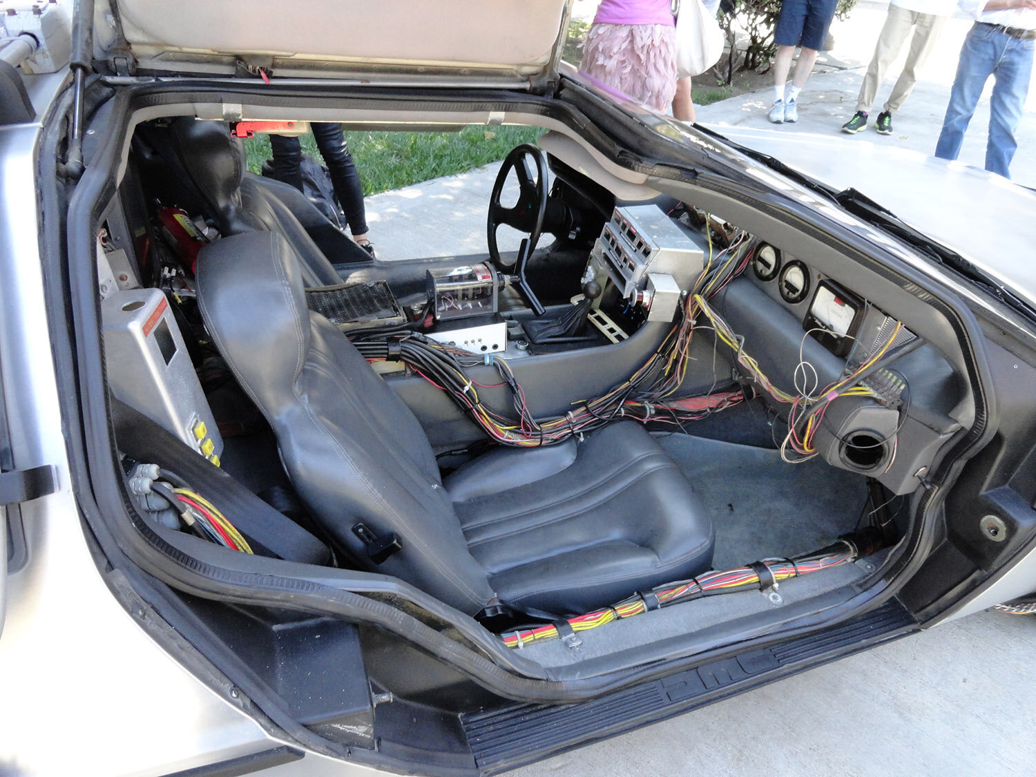  The "A" DeLorean Time Machine on display at Universal Studios for the Nike Mag press premiere September 8, 2011 (photo by Stephen Clark, ©2011, To Be Continued, LLC) 