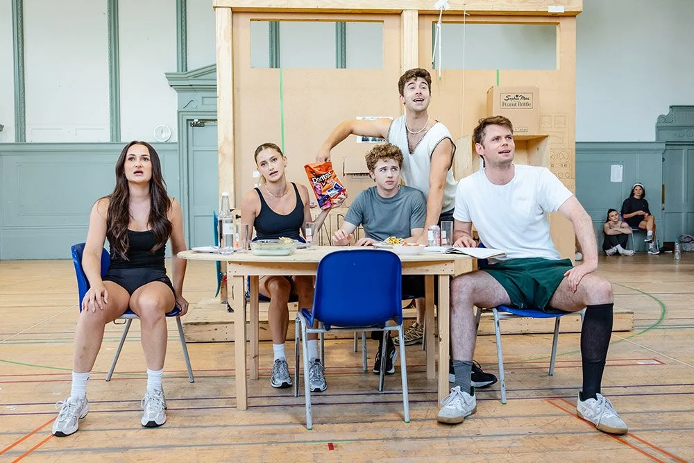 BACK TO THE FUTURE The Musical. In Rehearsals. Maddie Grace Jepson, Gracie Caine, Caden Brauch, Liam McHugh and Orlando Gibbs. Photo Danny Kaan.jpg