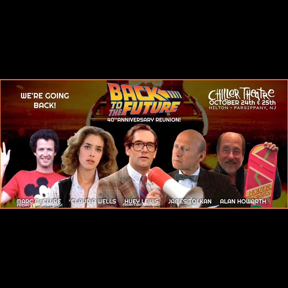 Meet Huey Lewis, Marc McClure, James Tolkan, Claudia Wells and others at Chiller Theatre October 24-26, 2025 — Parsippany, New Jersey