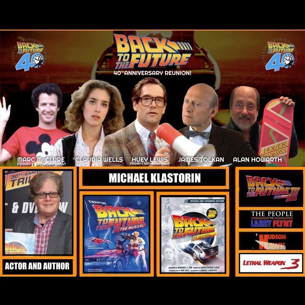 Meet Michael Klastorin, Huey Lewis, Marc McClure, James Tolkan, Claudia Wells and others at Chiller Theatre October 24-26, 2025 — Parsippany, New Jersey