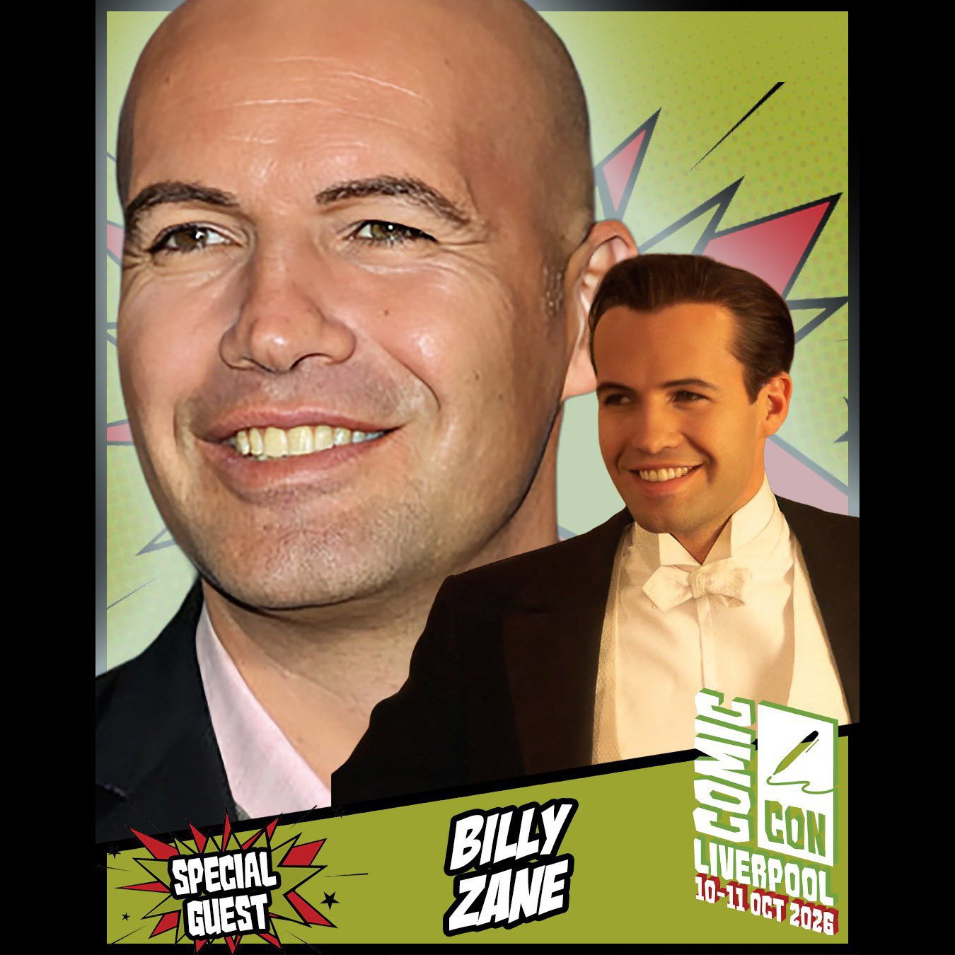 Meet Billy Zane at Liverpool Comic Con October 10-11, 2026 — Liverpool, United Kingdom