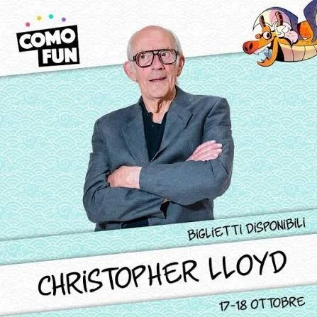 Meet Christopher Lloyd at Como Fun October 17-18, 2026 — Erba, Italy