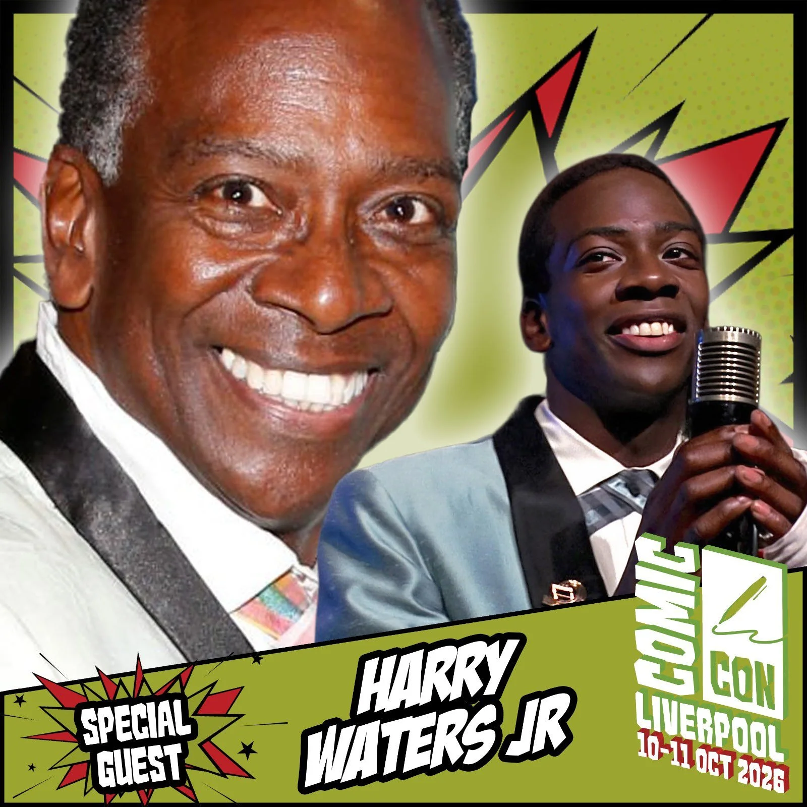 Meet Harry Waters, Jr. at Liverpool Comic Con October 10-11, 2026 — Liverpool, United Kingdom