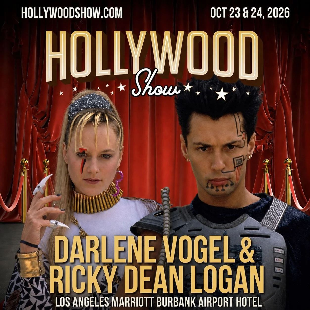 Meet Ricky Dean Logan and Darlene Vogel at The Hollywood Show October 23-24, 2026 — Burbank, California