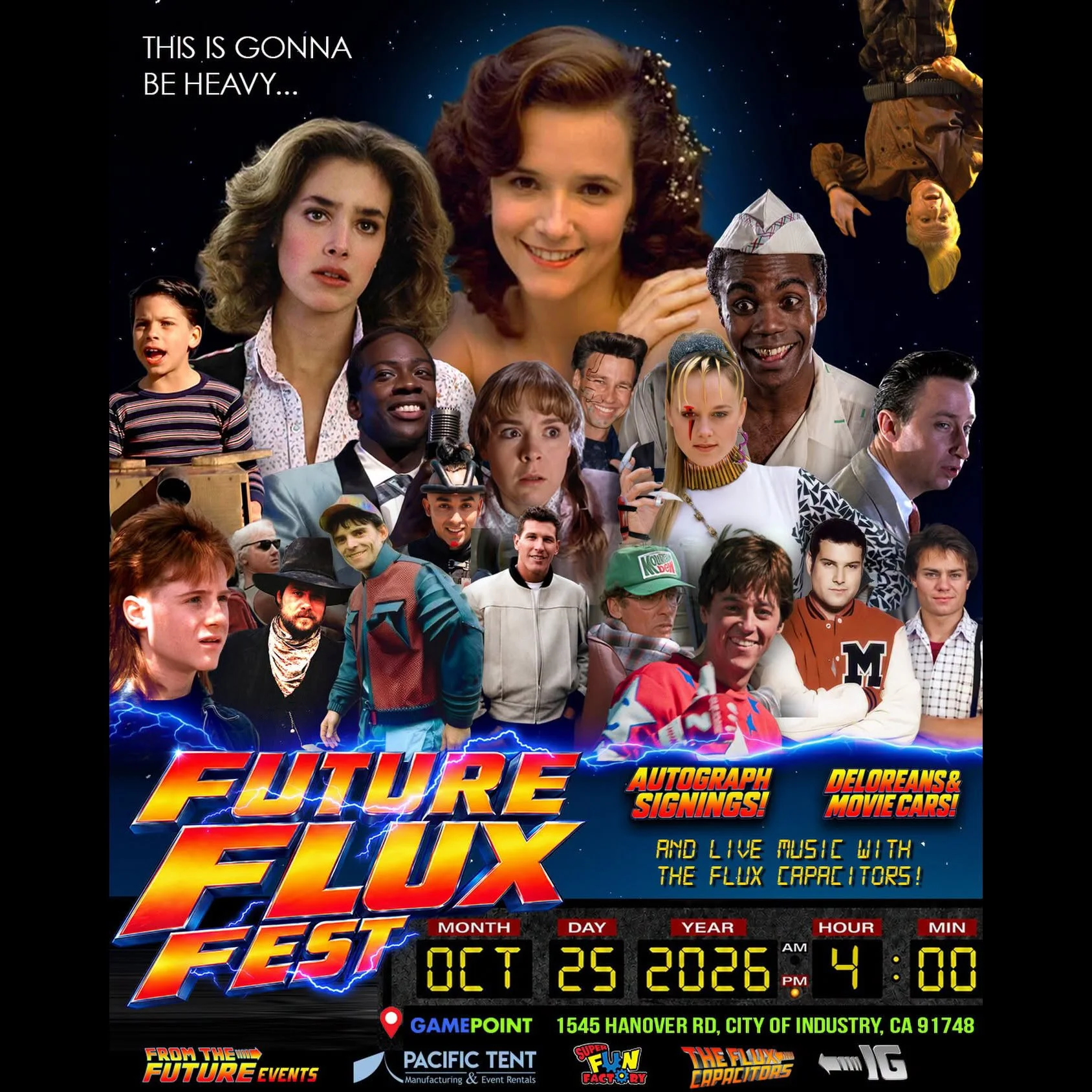 Meet DOnald Fullilove, Michael Klastorin, Lea Thompson, Darlene Vogel, Harry Waters Jr., Jeffrey Weissman, Claudia Wells and More at Future Flux Fest October 25, 2026 — City of Industry, California