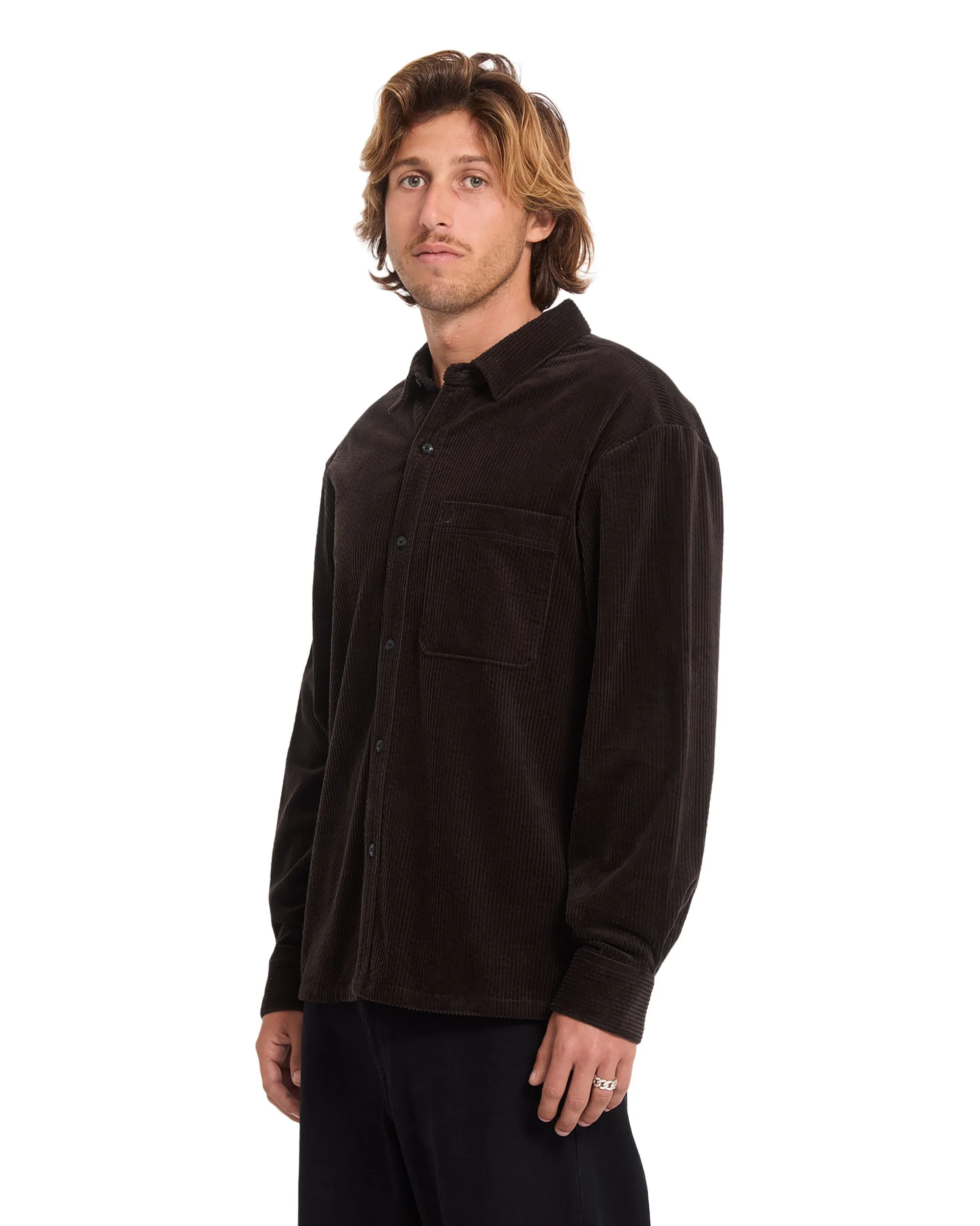 VOLCOM - Fostered II Corduroy Shirt - Cacao