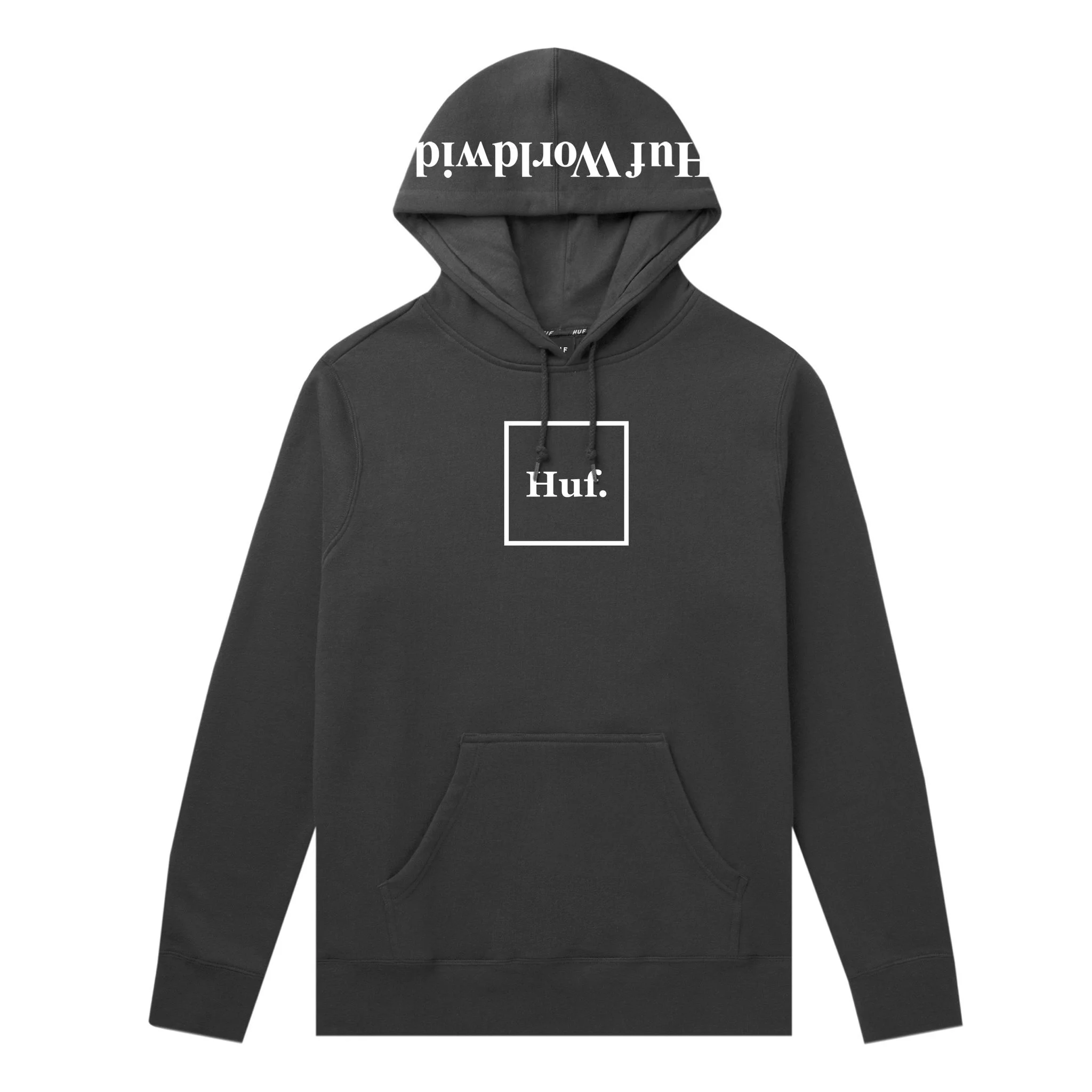 HUF - BOX LOGO P/O HOODIE - BLACK