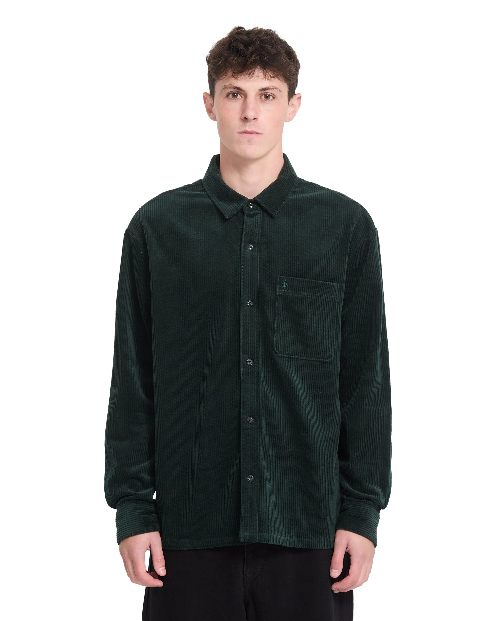 VOLCOM - Fostered II Corduroy Shirt - Scarab