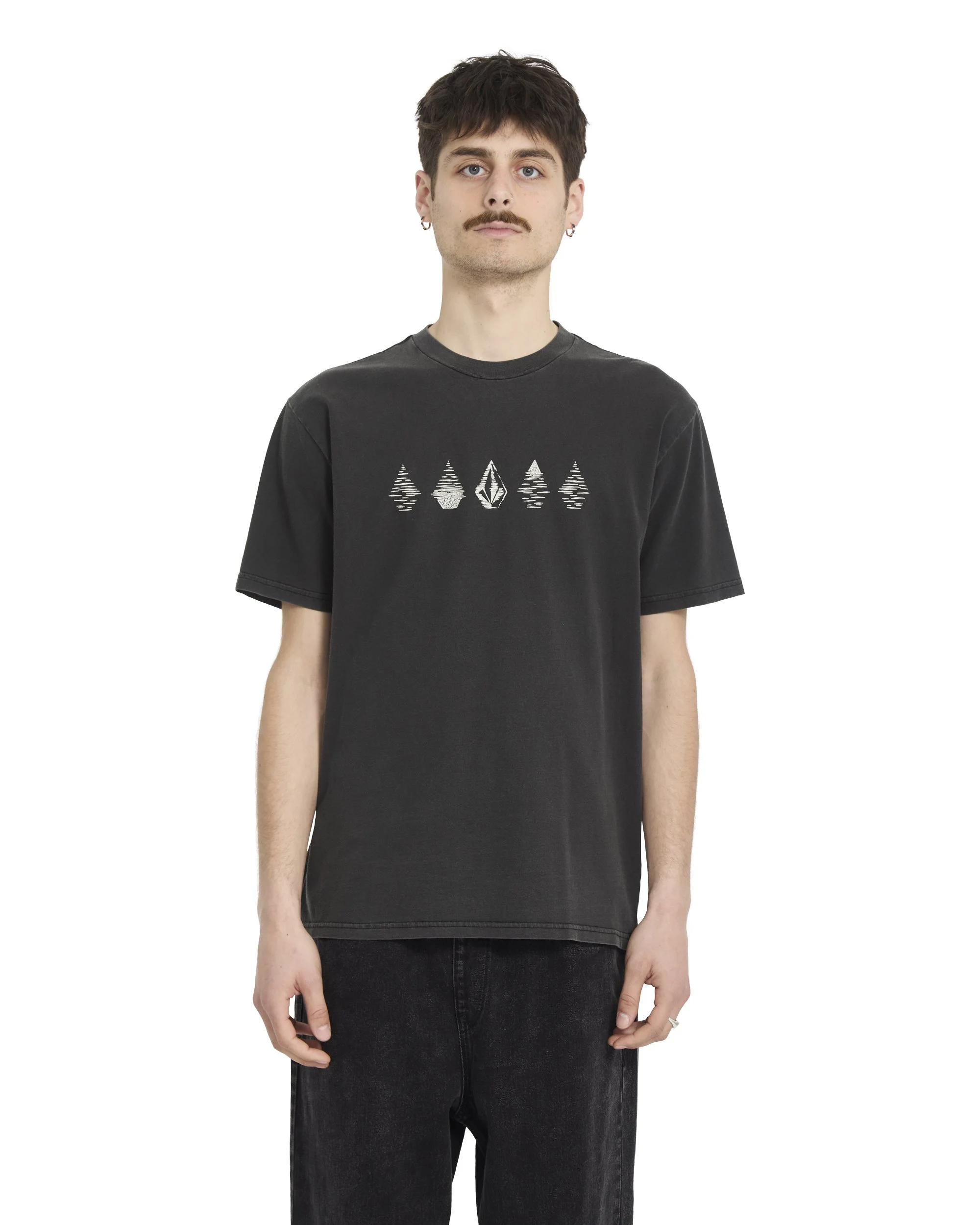 VOLCOM - Lunar Phases Short Sleeve Tee - Black