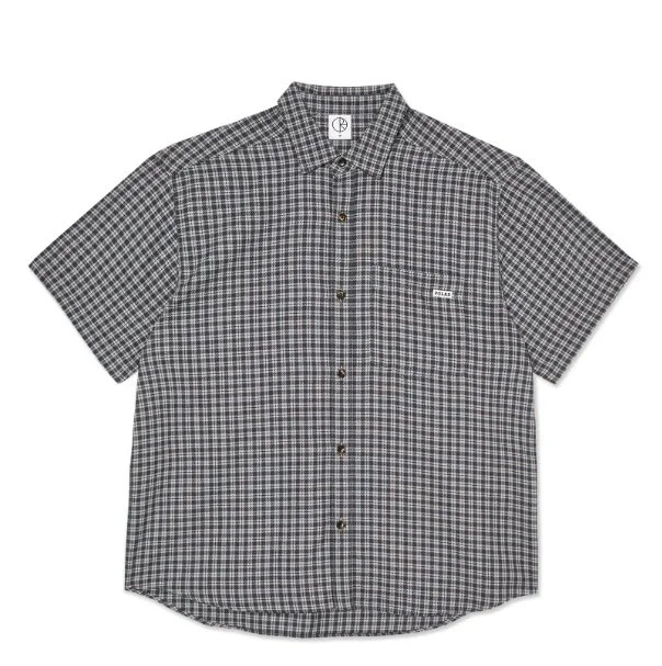 POLAR - Mitchell Shirt - Petrol/Bordeaux