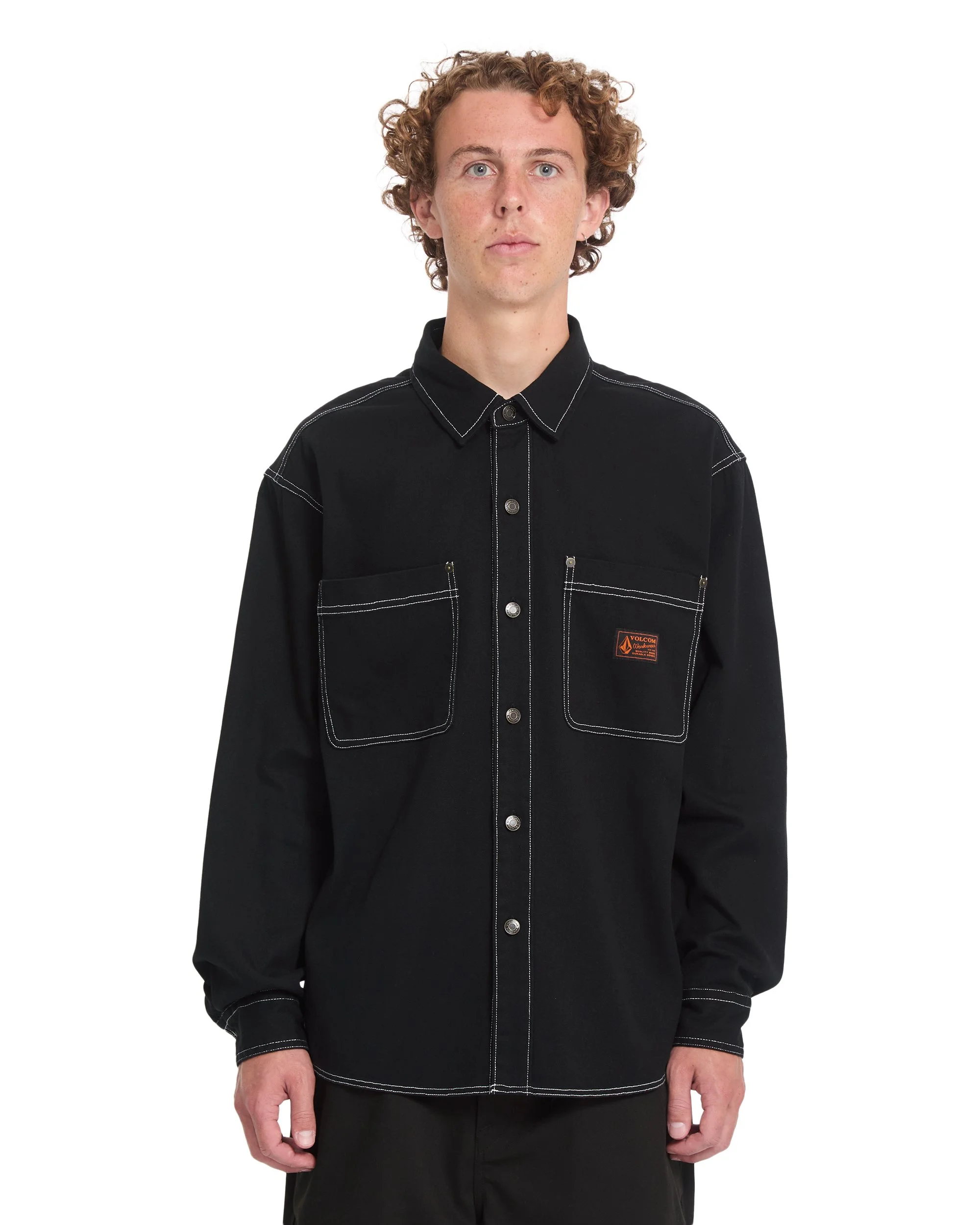 VOLCOM - Levelstone Shirt - Black White