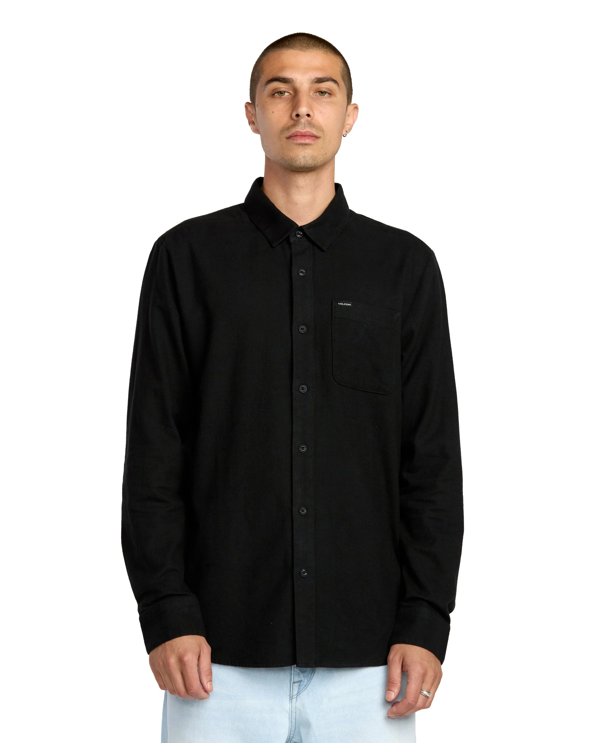 VOLCOM - Caden Solid Shirt - Antique Black