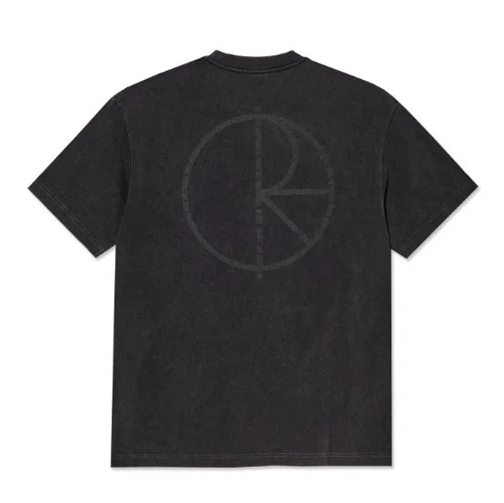 POLAR SKATE CO - Contrast Tee - Stroke Logo - Silver Black/Black
