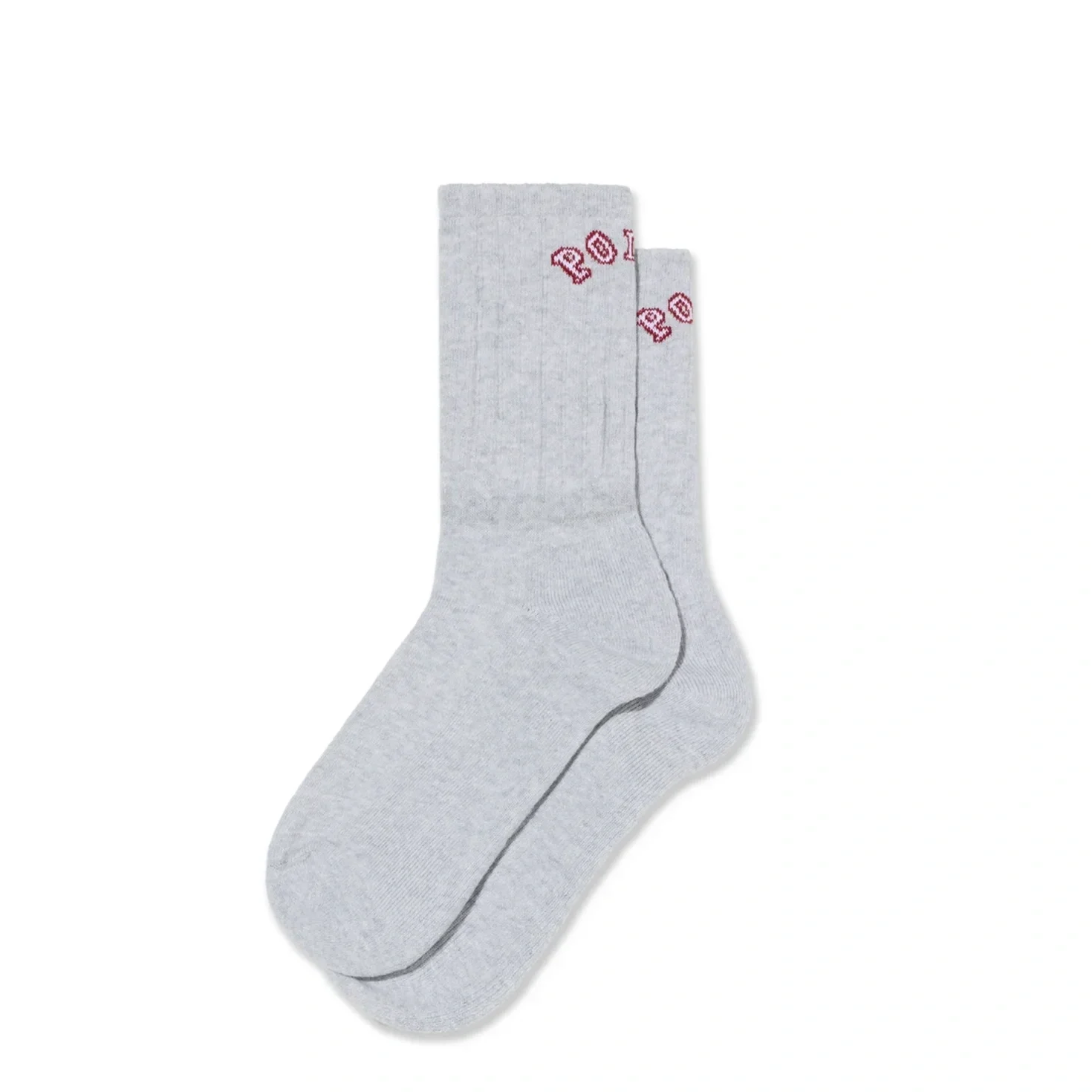 Polar-Skate-Co-SP26-Large-Rib-Socks-College-Heather-Grey-1.webp