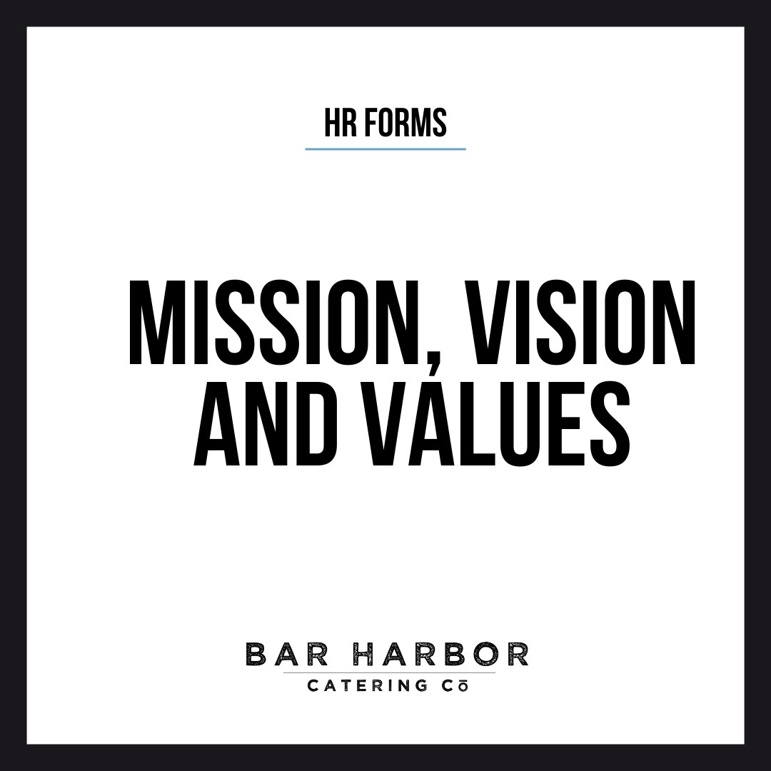 Mission, Vision and Values - Misión, Visión y Valores