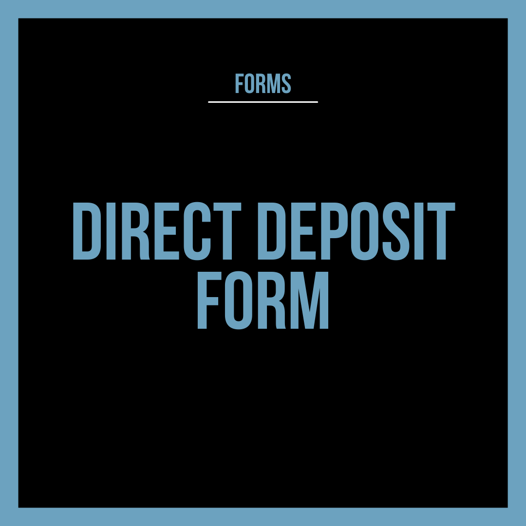 Direct Deposit Form