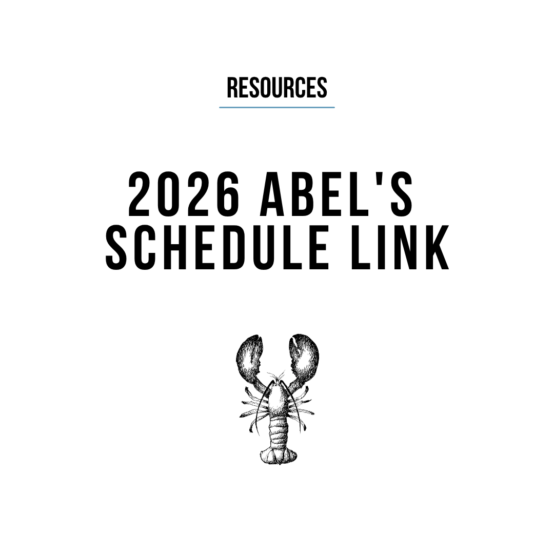 Abel's 2026 Schedule Link