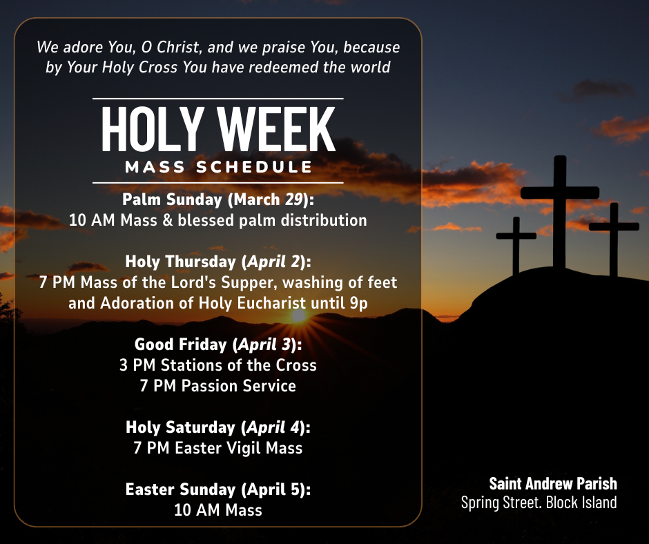 Black White Orange Holy Week Mass Service Schedule Facebook Post.png
