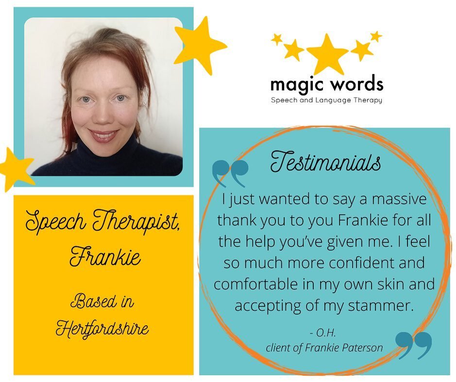 Did you know that we can help you if you have a Stammer? We assess each person&rsquo;s needs holistically and design our treatment plans around the unique needs of each person. Here&rsquo;s some lovely feedback for our Specialist Speech Therapist Fra