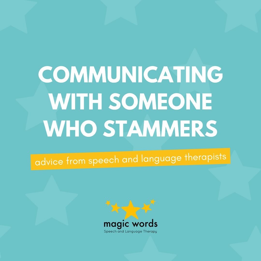 If you&rsquo;re talking to someone who stammers, remember to be patient and empathetic. Give them the space and time to express themselves without jumping in, giving unwanted advice or trying to complete their sentences. 🌟⁣
⁣
Our Speech and Language