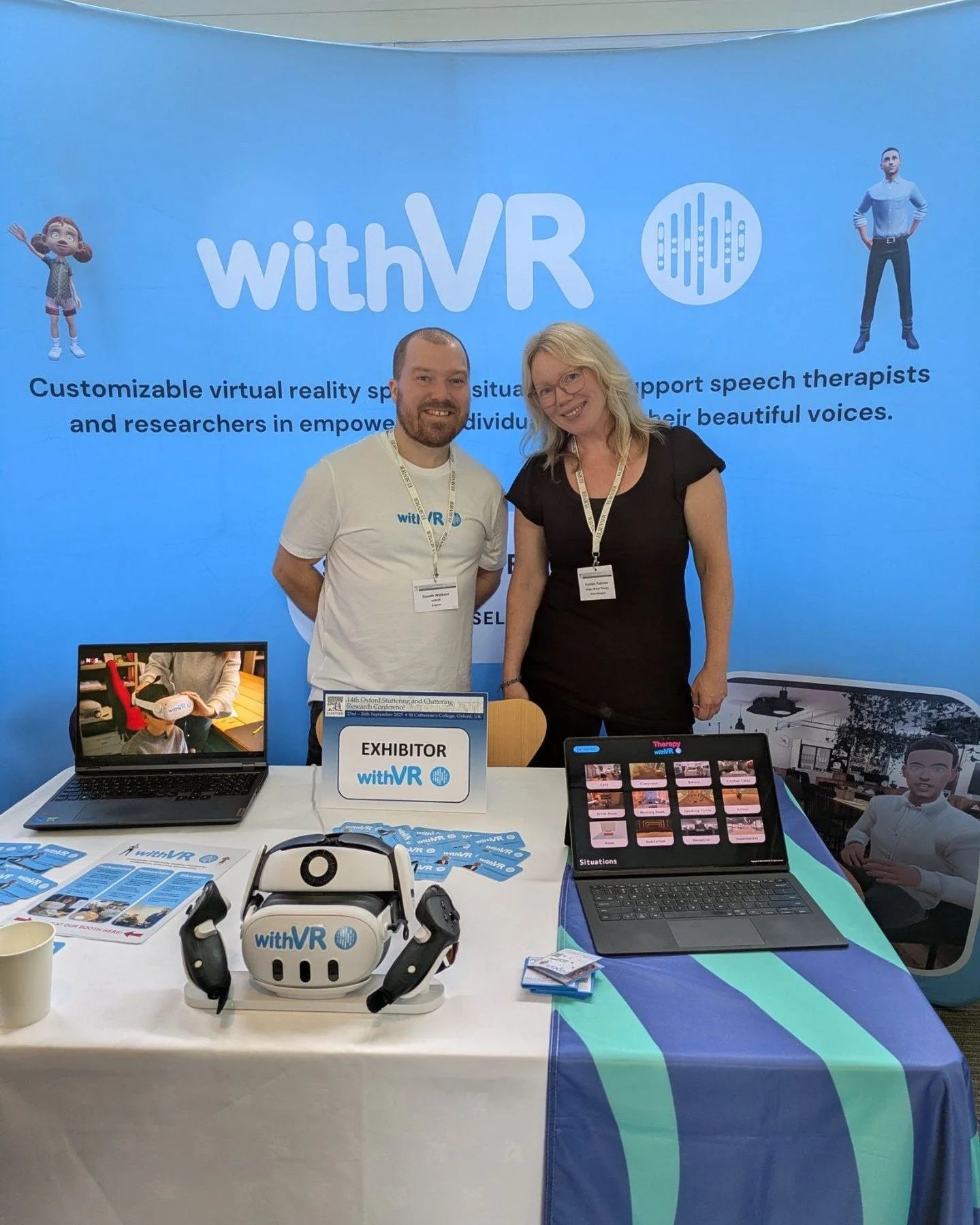 Our CVO (Chief Visionary Officer), Frankie Paterson attended the 14th Oxford Stuttering and Cluttering Research Conference last week!

One of the highlights was getting to catch up with our friend Gareth Walkom, the creator of @withvrapp&mdash;a full