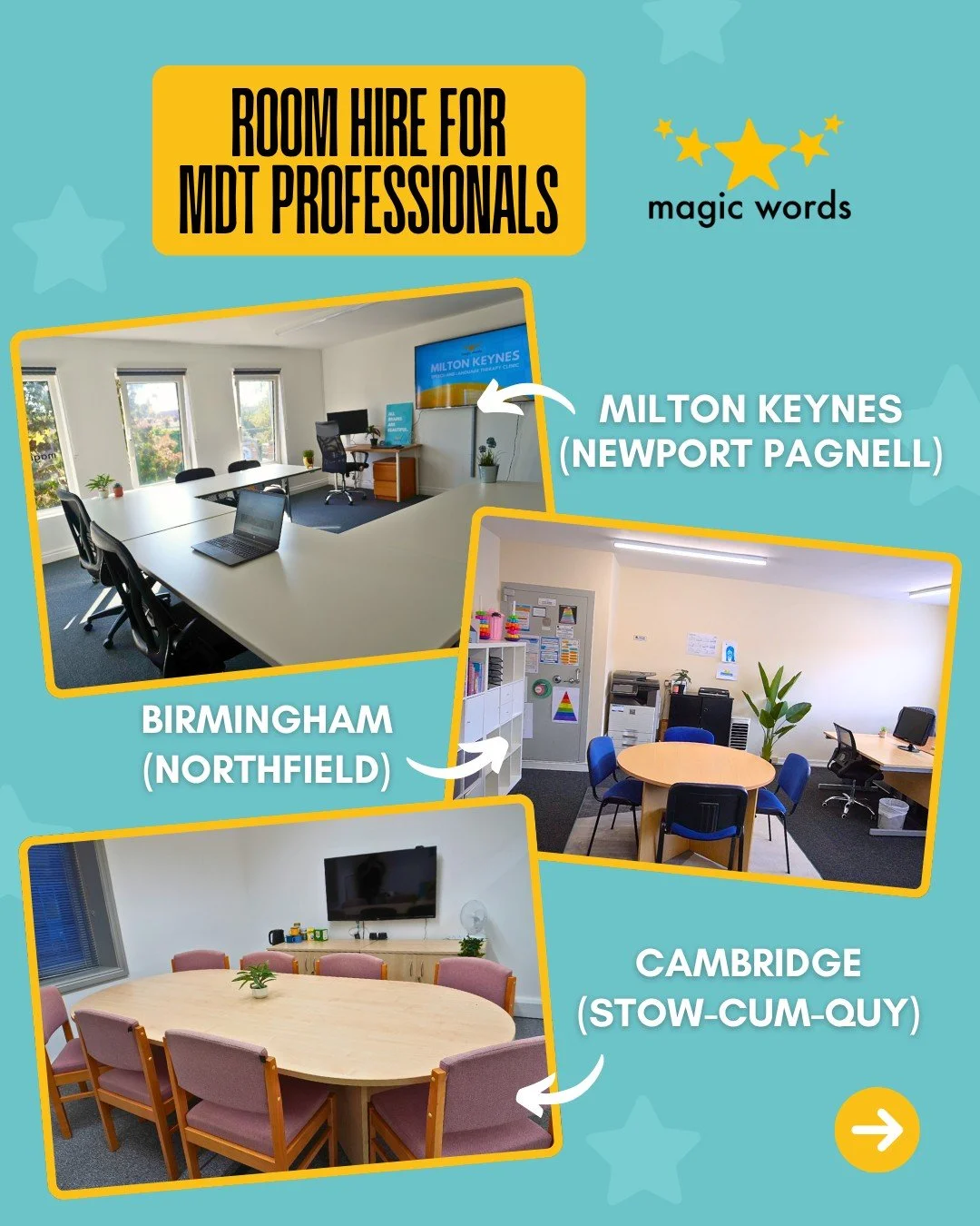 Unlimited room rental for one monthly fee! 📆

Perfect for multidisciplinary professionals looking for a flexible option for meetings, to host clients, hold training sessions or just a stable co-working space.

🔹Currently available at our Milton Key