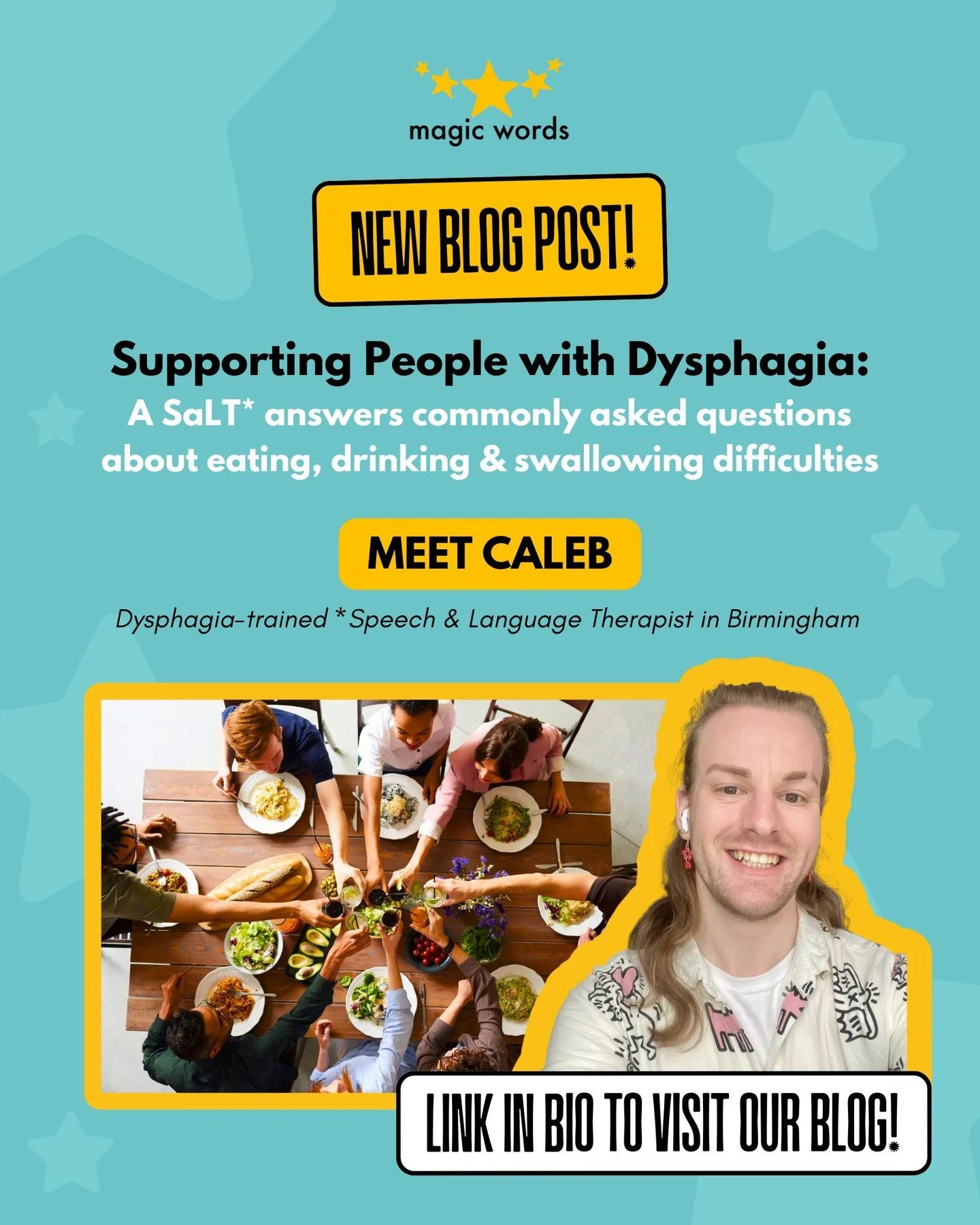 Eating, drinking, and swallowing can be challenging, emotional, and sometimes frightening for people living with dysphagia. Caleb J., Senior Speech &amp; Language Therapist in Birmingham, shares insights, answers common questions, and explains why pe